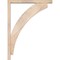 Ekena Millwork Thorton Block Smooth Bracket w/ Offset Brace, Douglas Fir, 3 1/2"W x 24"D x 32"H BKT0402X24X32THR05SDF - alternate 3